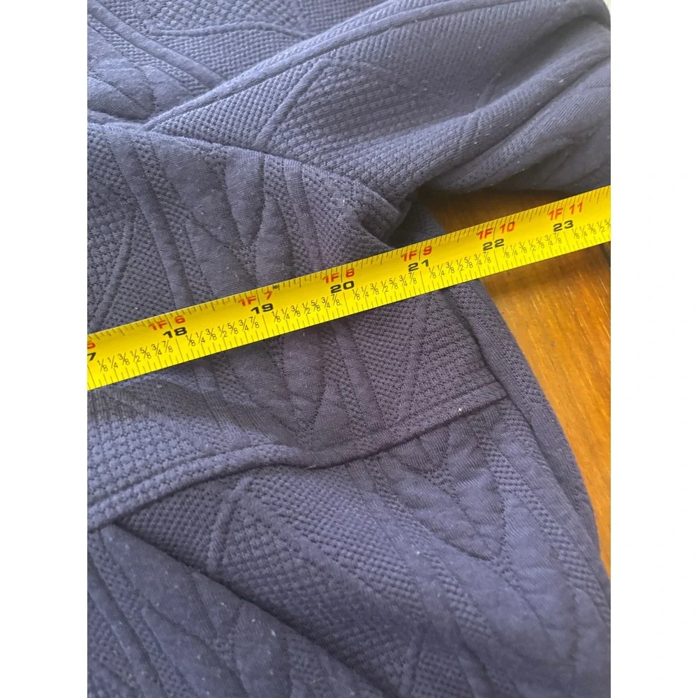 Laurel‎ Grey Textured Zip Jacket Navy Minimalist Quiet Luxury Career L